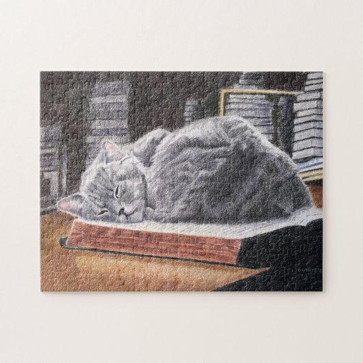 Buchladenkatze Puzzle (Horizontal)