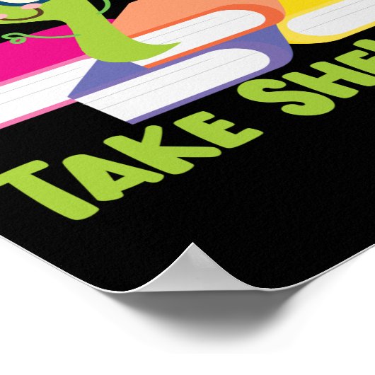 Buchlesebuchwortbücher als Bücherregale Poster (Ecke)