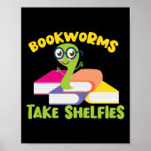 Buchlesebuchwortbücher als Bücherregale Poster (Vorne)