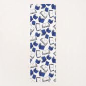 Buchleser Blue White Yoga Mat Yogamatte (Vorderseite)