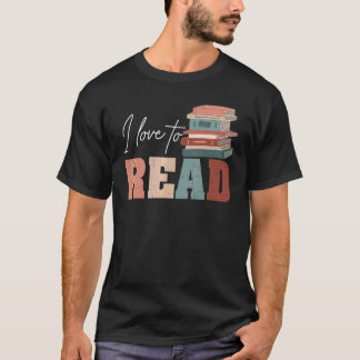 Buchleser Ich liebe es, so viele Bücher zu lesen T-Shirt