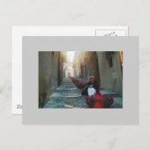 Buchleser in Cefalu Postkarte (Vorne/Hinten)