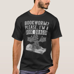 Buchlesung Buchwurm Fantasy Creature Book Drago T-Shirt
