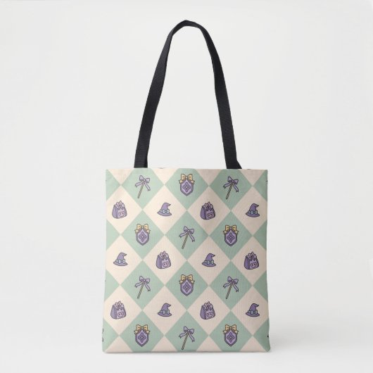 Buchliebchen-Akademie Magier Grün Tasche (Vorderseite)