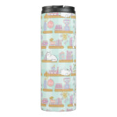 Buchliebchen Süße Katzenname Grün Thermosbecher (Rückseite)