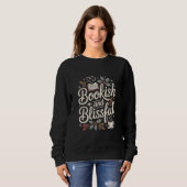Buchliebend und Glückselig - Kuschelige Feiertage Sweatshirt (Vorne ganz)