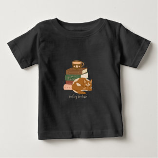 Buchliebende Katze Baby T-shirt