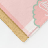 Buchliebende Katzen Geschenk Rosa Pastell Fleecedecke (Ecke)