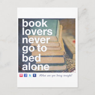 Buchliebhaber: Amantes de Livros Postkarte