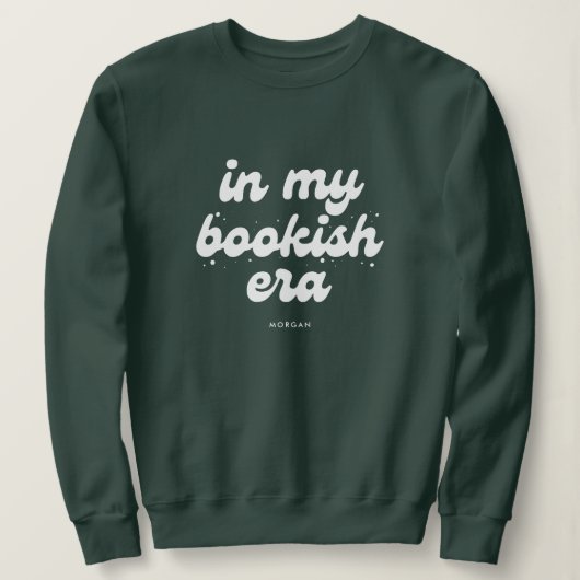Buchliebhaber Anpassbare Retro in meiner buchhalte Sweatshirt (Design vorne)