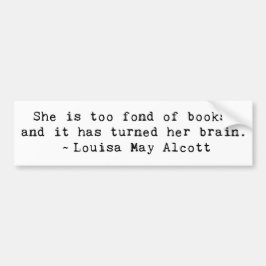 Buchliebhaber Autoaufkleber