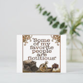 Buchliebhaber / Autoren und Autoren Postkarte (Stehend Vorderseite)