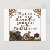 Buchliebhaber / Autoren und Autoren Postkarte (Vorderseite)