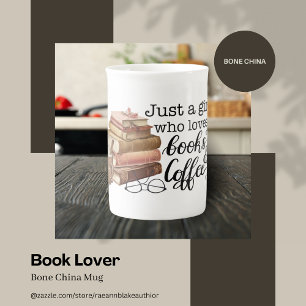 Buchliebhaber Bone China Tasse