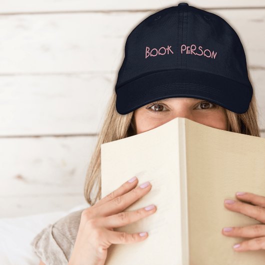 Buchliebhaber "Book Person" bestickt mit dieser Ka Bestickte Baseballkappe
