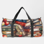 Buchliebhaber - Braun Wildleder - Mit Monogramm Duffle Bag (Rückseite)