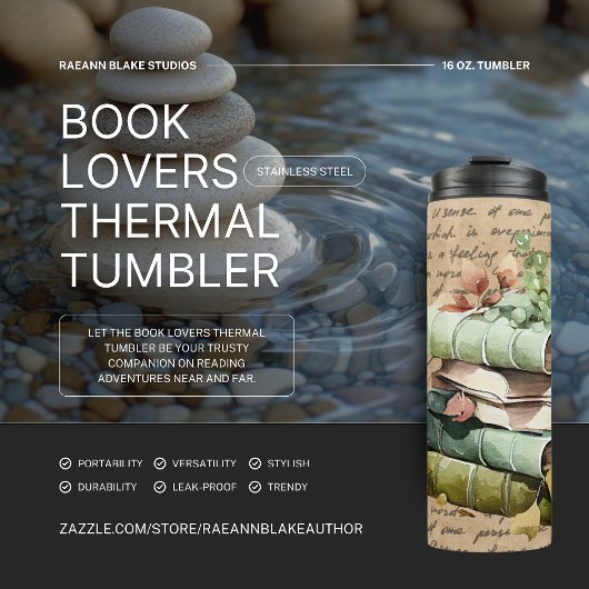 Buchliebhaber buchen Thermal Tumbler Thermosbecher