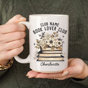 Buchliebhaber Club Boho Tasse, Personalisiertes Na Kaffeetasse