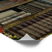 Buchliebhaber der Alten Buchbibliothek Poster (Ecke)