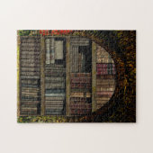 Buchliebhaber der Alten Buchbibliothek Puzzle (Horizontal)