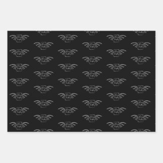 Buchliebhaber-Drachen-Weihnachts-Geschenkpapier Ge Geschenkpapier Set