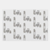 Buchliebhaber Ecke Wrapping Paper Sheet Geschenkpapier Set (Vorderseite 3)