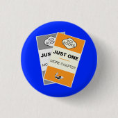 Buchliebhaber "ein weiteres Kapitel" Button (Vorderseite)