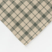 Buchliebhaber Elegantes Skript Gingham Monogramm G Fleecedecke (Ecke)
