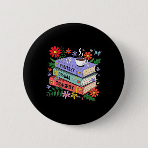 Buchliebhaber Fantasy Drama Tragödie Subtil 8647 T Button