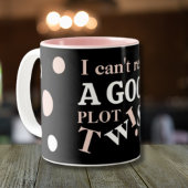Buchliebhaber Funny Plot Drehung Zweifarbige Tasse