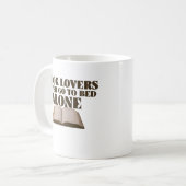 Buchliebhaber gehen nie allein ins Bett Kaffeetasse (Vorderseite Links)
