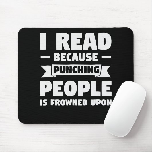 Buchliebhaber Ich lese, weil lustige Bibliothekar  Mousepad (Mit Mouse)