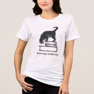 Buchliebhaber Inspirierendes Zitat T-Shirt Tri-Blend Shirt