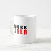 Buchliebhaber Kaffeetasse (Vorderseite Links)