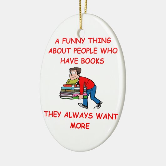 Buchliebhaber Keramikornament (Links)