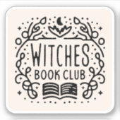 Buchliebhaber Klub mit akademischer Ästhetik Aufkleber (Vorderseite)