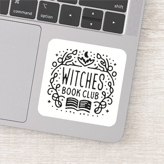 Buchliebhaber Klub mit akademischer Ästhetik Aufkleber (Detail)