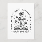 Buchliebhaber Klub mit Mädchen beim Lesen von Squa Postkarte (Vorderseite)