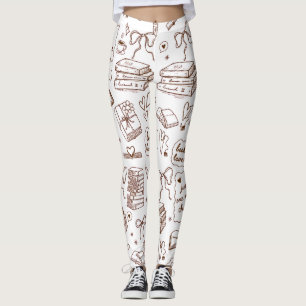 Buchliebhaber-Lesemuster   Hübsche Bücher, Schleif Leggings
