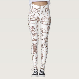 Buchliebhaber-Lesemuster | Hübsche Bücher, Schleif Leggings