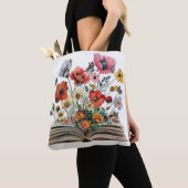 Buchliebhaber Leser Bibliophile Blumen Tasche (Von Nahem)