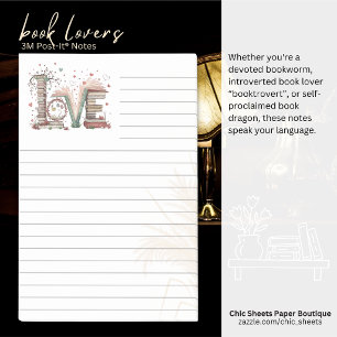 Buchliebhaber linierte 3M Post-it® Notes Post-it Klebezettel