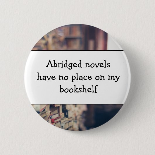 Buchliebhaber, Literatur Button (Vorderseite)