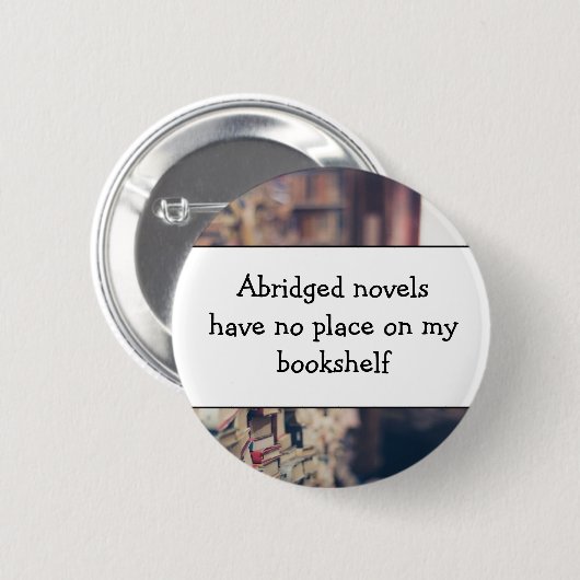 Buchliebhaber, Literatur Button (Vorne & Hinten)