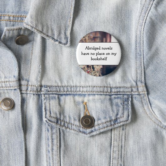 Buchliebhaber, Literatur Button (Beispiel)