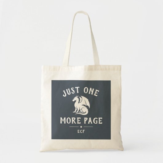 Buchliebhaber Lustiger Spruch Monogramm Tragetasche (Vorne)