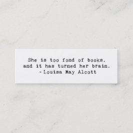 Buchliebhaber Mini Visitenkarte