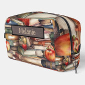 Buchliebhaber Mit Monogramm Waschbeutel (Rechte Ecke)