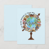 Buchliebhaber Mitteilungskarte (Vorne/Hinten)