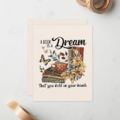 Buchliebhaber Mitteilungskarte (Vorderseite/Rückseite Beispiel)